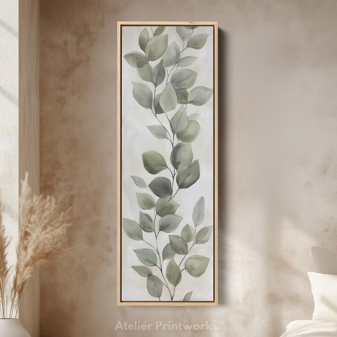 Eucalyptus Leaves Vertical Wall Art