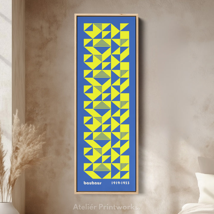 Bedroom Wall Art Vertical Geometric Bauhaus