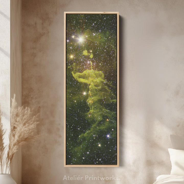 Large Framed Canvas Vertical Wall Art Nebula Hubble