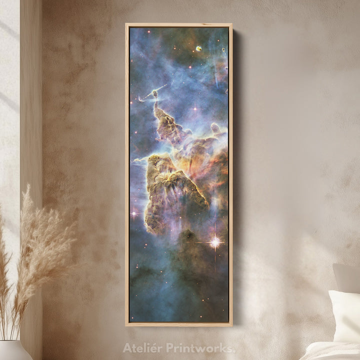 Vertical Wall Decor Hubble Nebula NASA Photograph