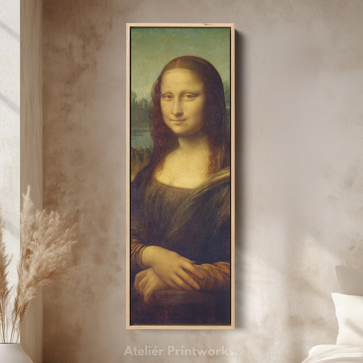 Long Vertical Wall Art Leonardo Di Vinci Mona Lisa