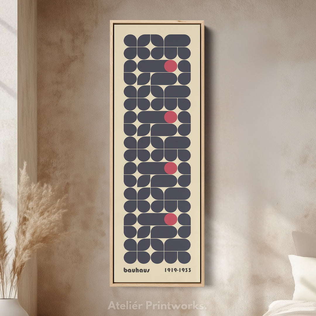 Toile encadrée beige grande Beige Bauhaus Art mural