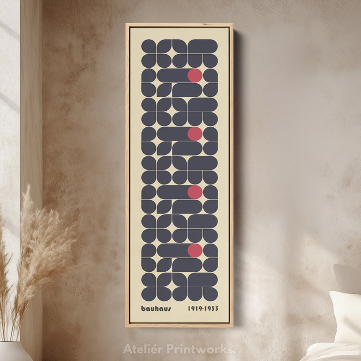 Toile encadrée beige grande Beige Bauhaus Art mural