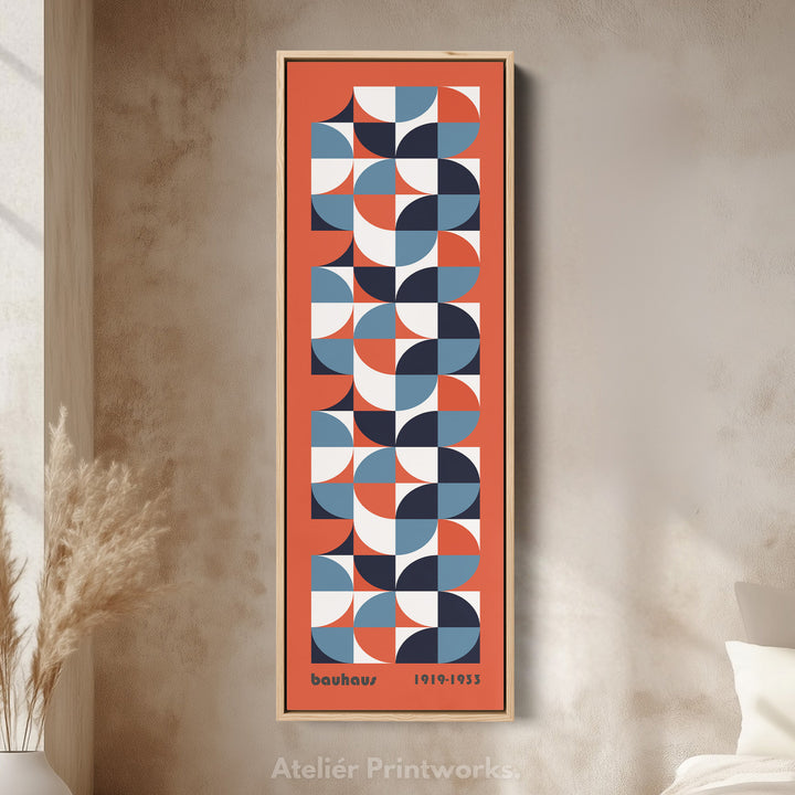 Vertical Pink Terracotta Decor Bauhaus Mid Century