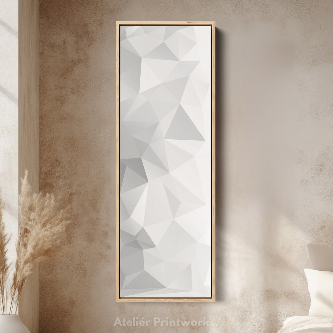 Abstract Black Stripes Vertical Framed Canvas Wall Art for Bedroom or Entryway