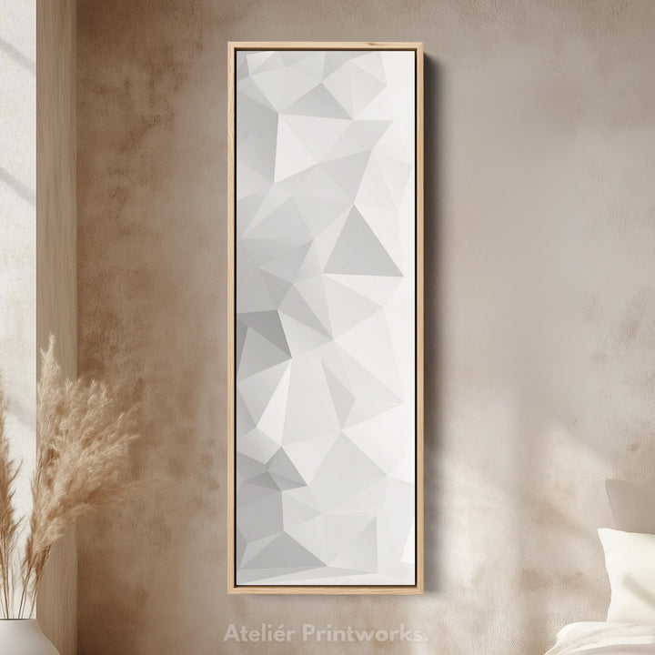 Abstract Black Stripes Vertical Framed Canvas Wall Art for Bedroom or Entryway