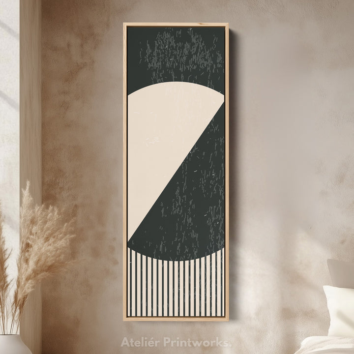 Art mural sur toile encadrée verticale Soleil Pop Art rétro pour chambre ou salon