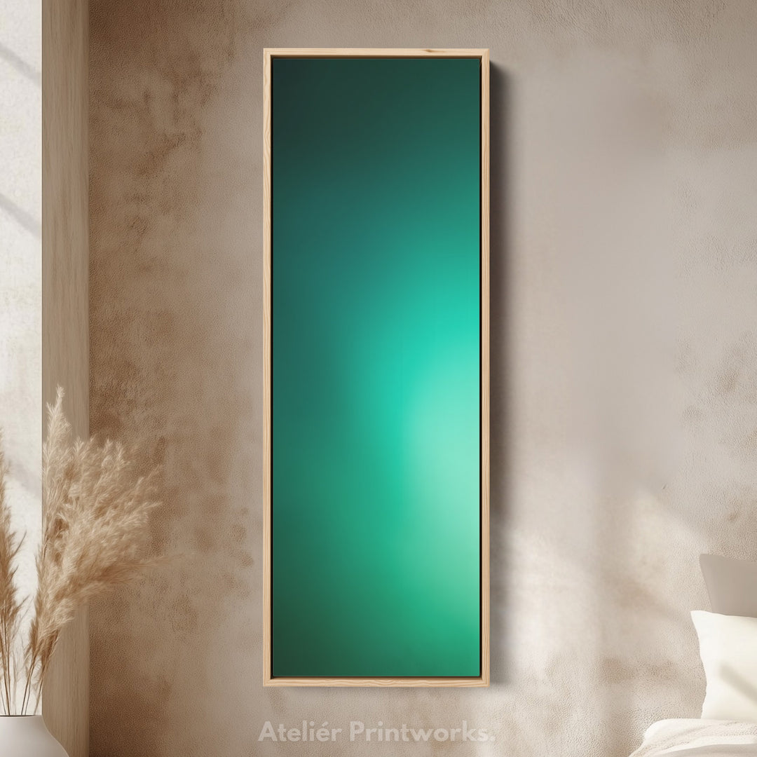 Narrow Wall Art Deep Green Thin Wall Art For Living Room