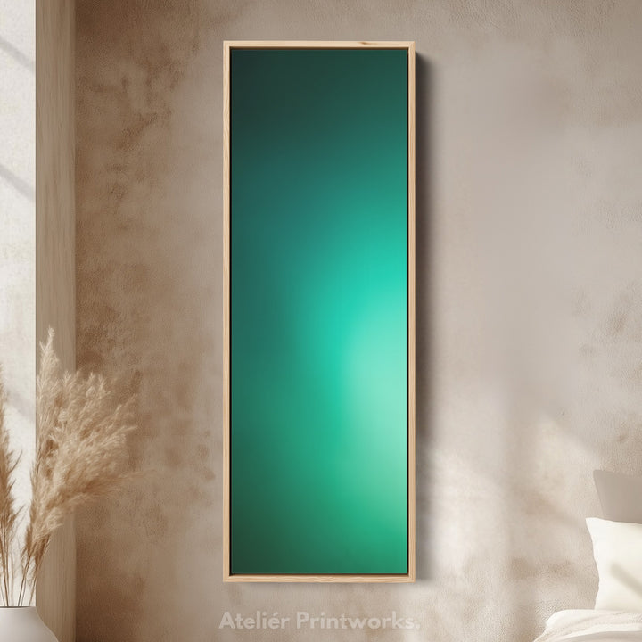Narrow Wall Art Deep Green Thin Wall Art For Living Room