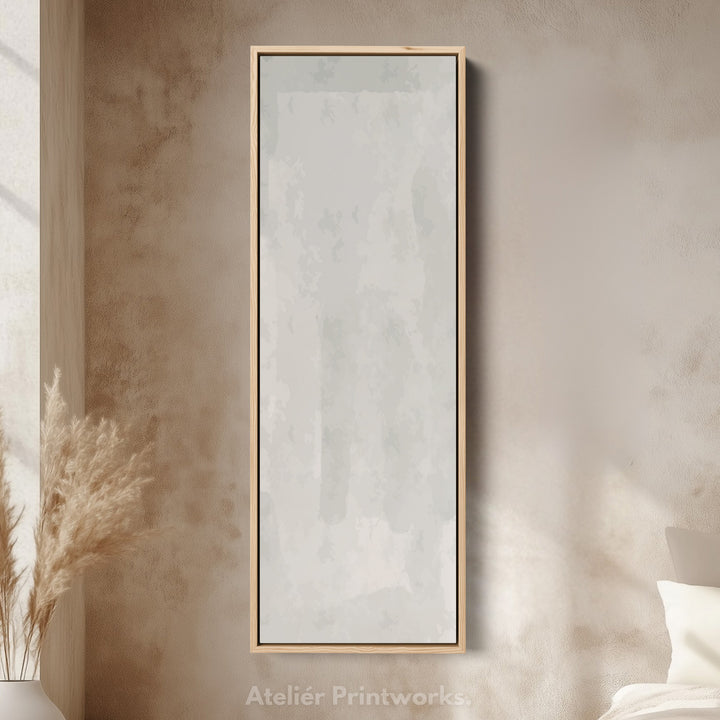 Vertical Wall Art Grey Beige Tall Canvas For Hallway