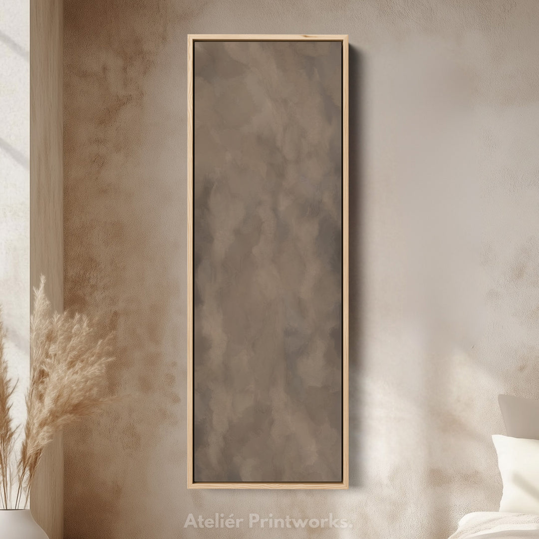 Narrow Wall Art Earthy Brown Minimalist For Hallway