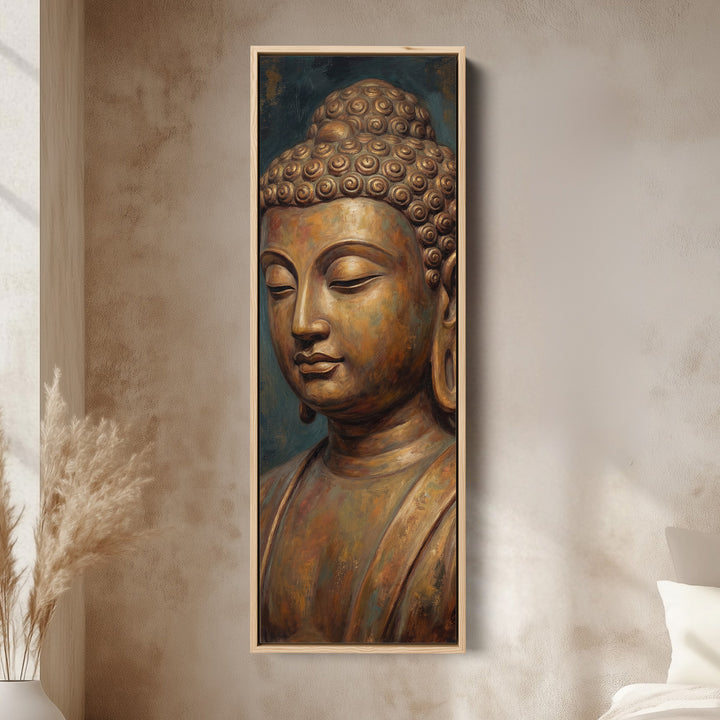 Buddha Portrait Large Wall Art Statement Canvas Living Room