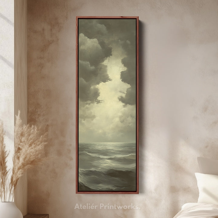 Vintage Sea Painting - Vertical Wall Art - V0001