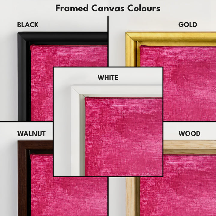 Minimalist Pink Long Horizontal Wall Art Panoramic Wall Art - H0143