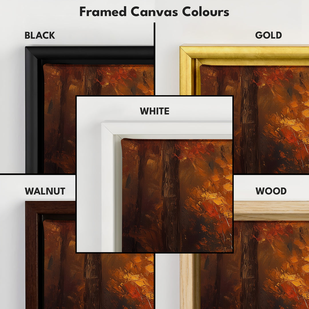 Long Horizontal Skinny Wall Art Vintage Forest - H0179