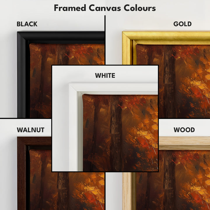 Long Horizontal Skinny Wall Art Vintage Forest - H0179
