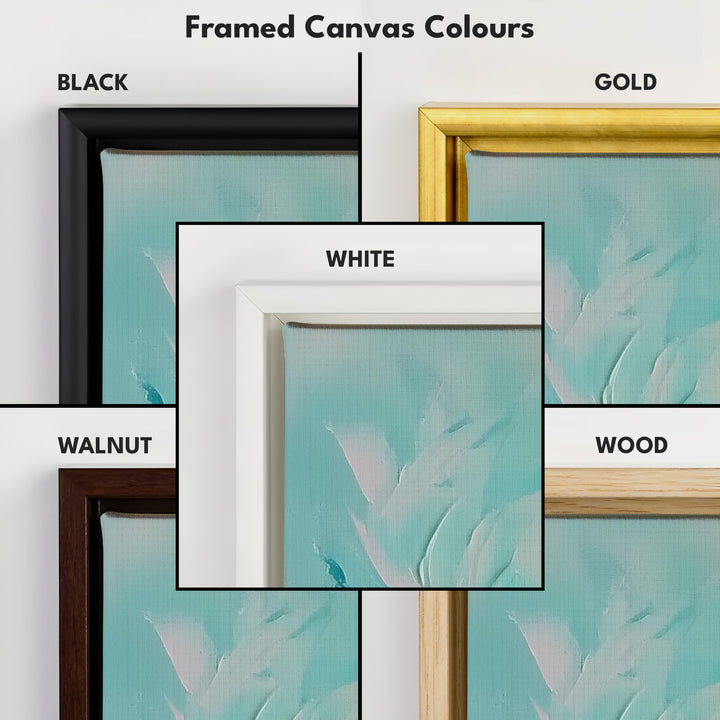 Expressionist Tall Slim Vertical Long Abstract Canvas Wall Decor - V0045