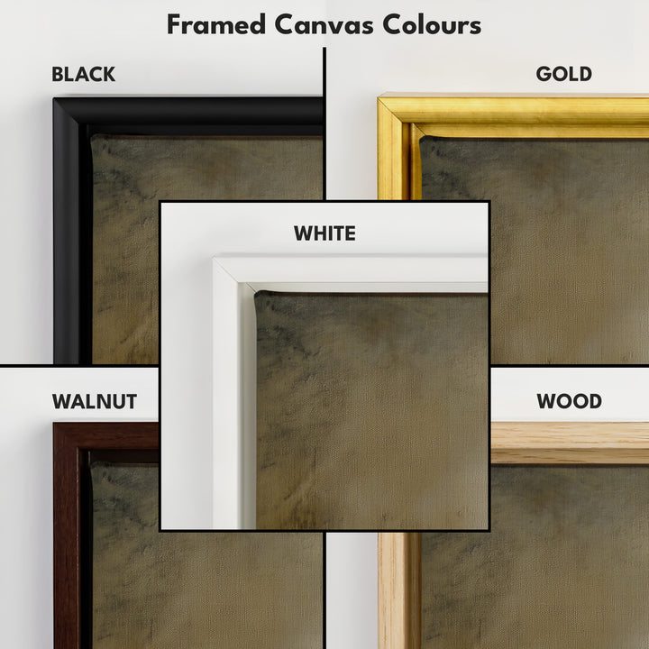 Vintage Coastal Wall Art Large Framed Vertical Tall Narrow Wall Decor - V0101