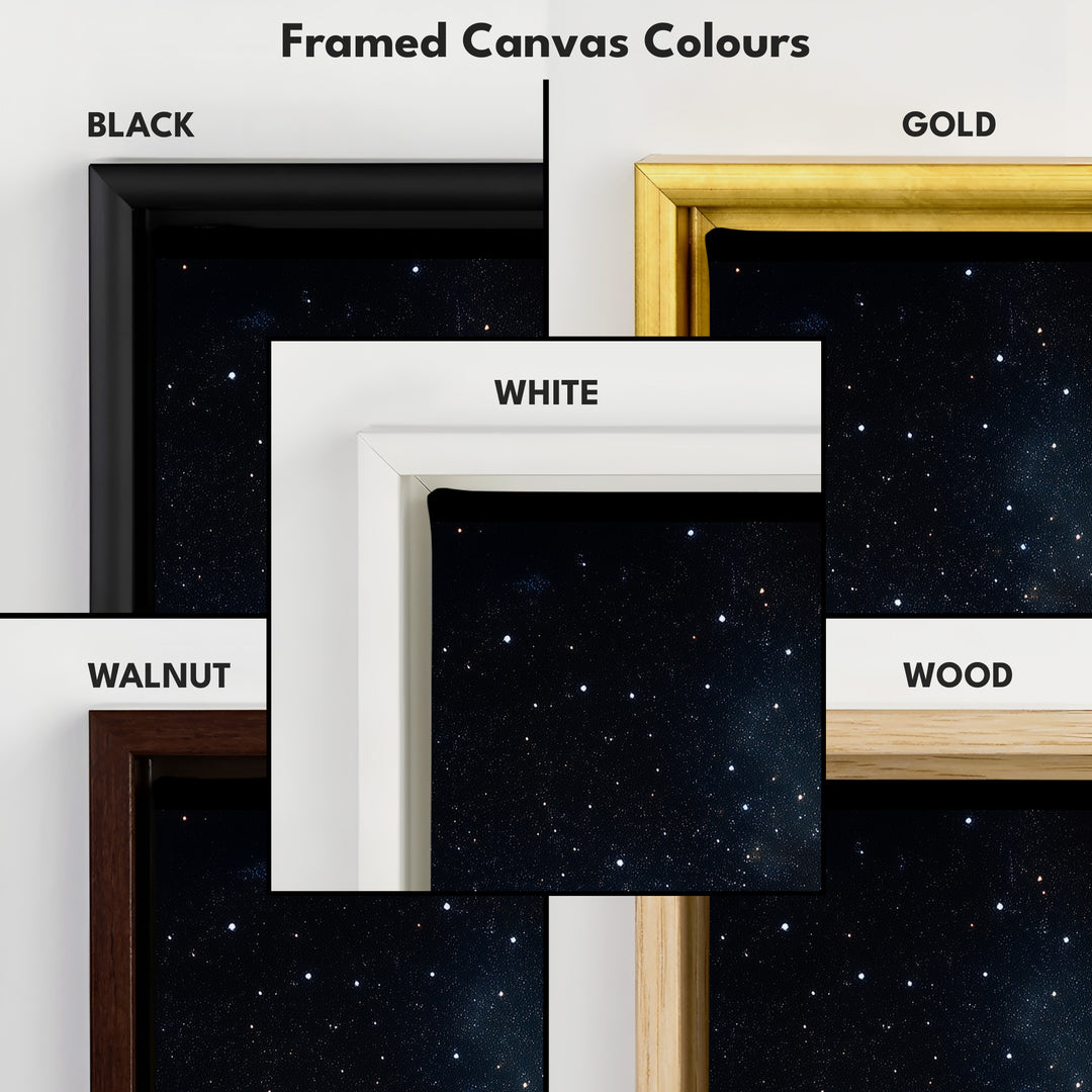 Night Sky Long Narrow Vertical Large Canvas Wall Decor - V0107