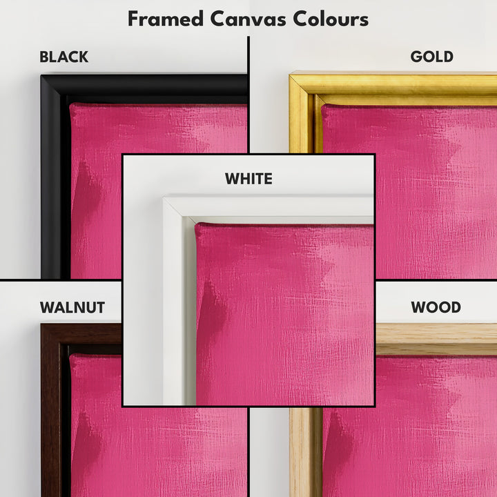 Vertical Wall Art Pink - Living Room Tall Long Narrow Vertical Wall Decor - V0127