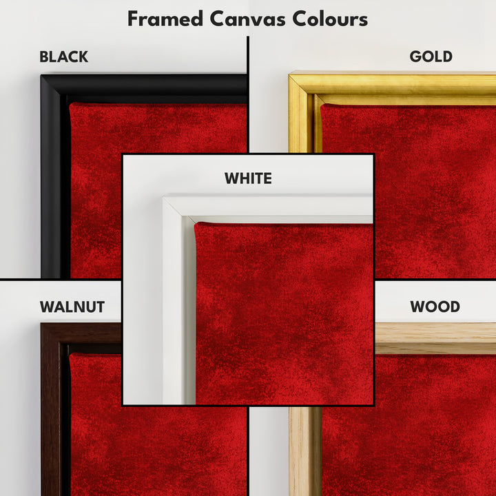 Minimalist Red Living Room Decor Vertical Wall Art - Tall Long Narrow Vertical - V0131
