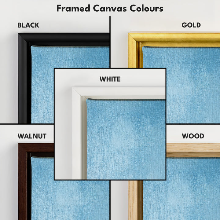Light Blue Abstract Bedroom Decor Vertical Wall Art - Tall Long Narrow Vertical - V0132