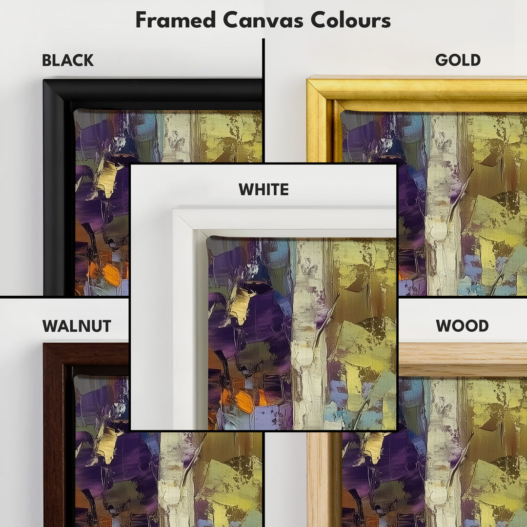 Birch Tree Long Narrow Vertical Wall Art Large Canvas Wall Decor - V0138