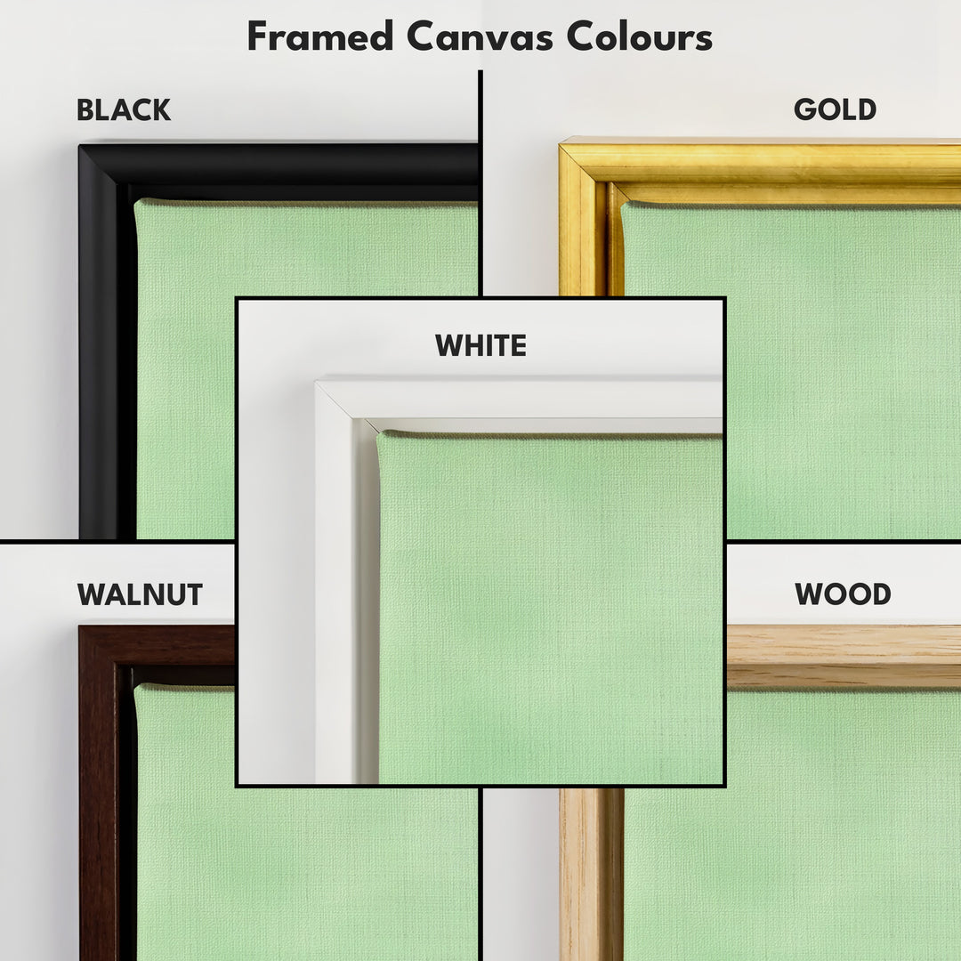 Minimalist Green Living Room Decor Vertical Wall Art - Tall Long Narrow Vertical - V0149