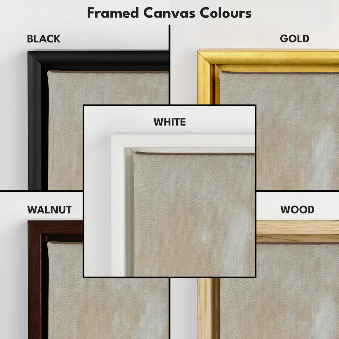 Cottagecore Kitchen Wall Art Long Vertical Framed Canvas Decor - V0192