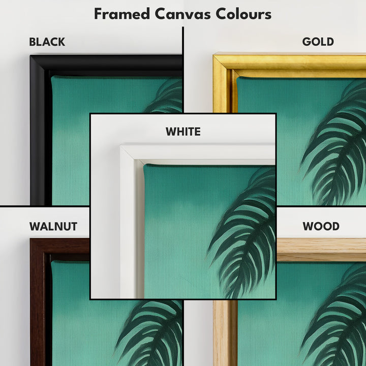Tropical Jungle Tall Skinny Wall Decor Framed Canvas - V0208
