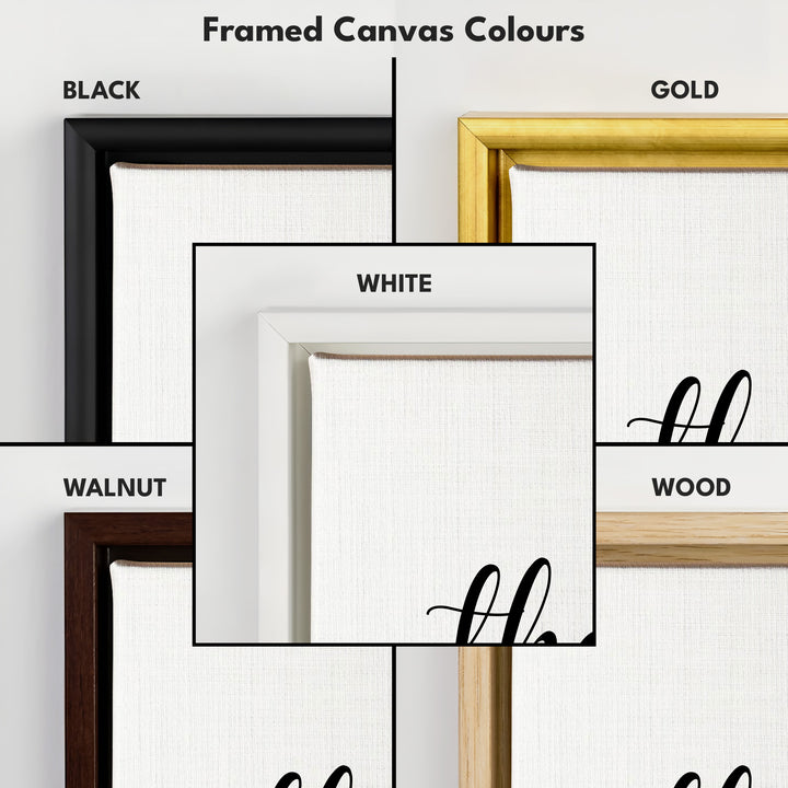 Framed Canvas Bedroom Wall Art - H0324