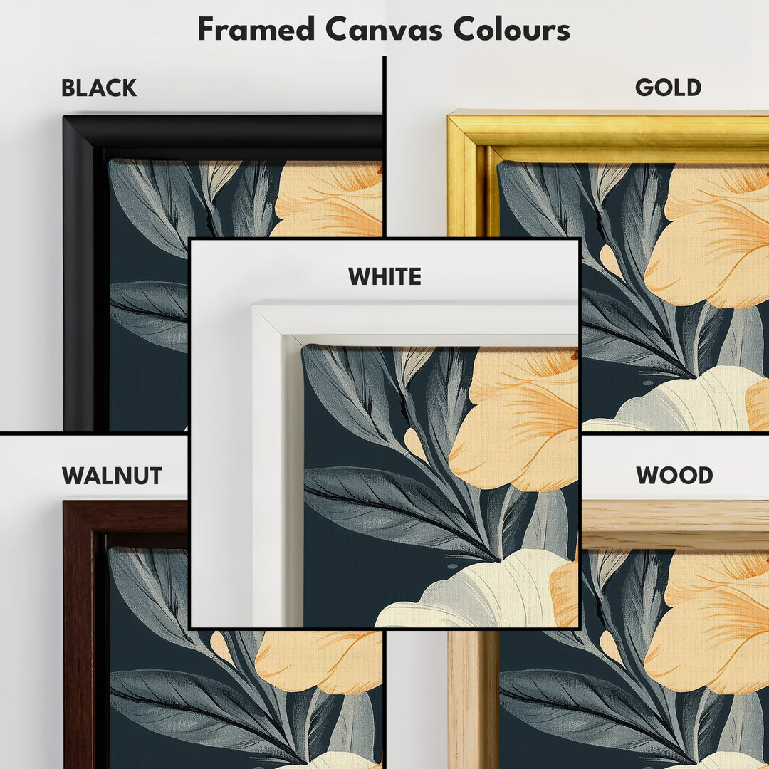 Red & Yellow Floral Long Vertical Wall Decor - V0237