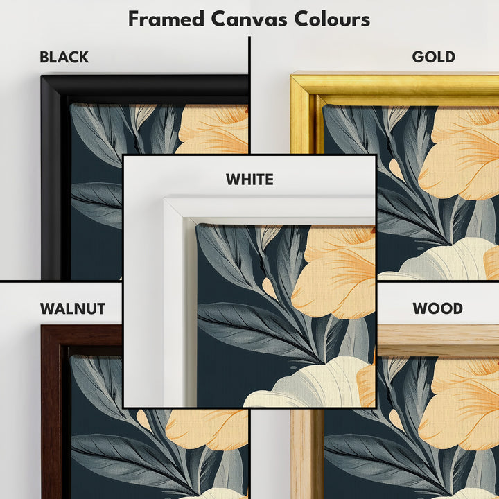 Red & Yellow Floral Long Vertical Wall Decor - V0237