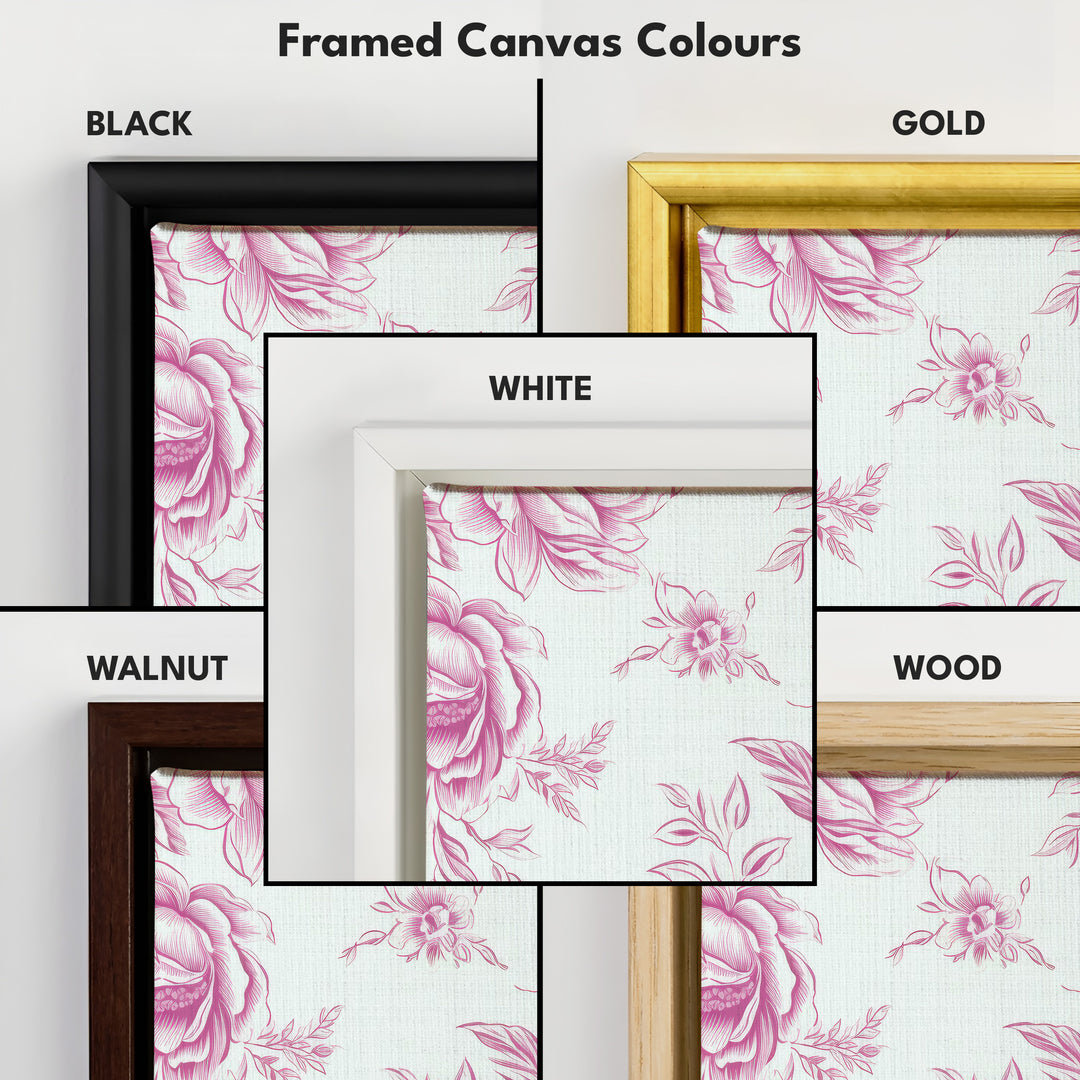 Vertical Floral Long Wall Art Pink Peonies - V0272