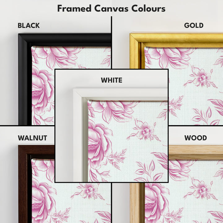 Vertical Floral Long Wall Art Pink Peonies - V0272