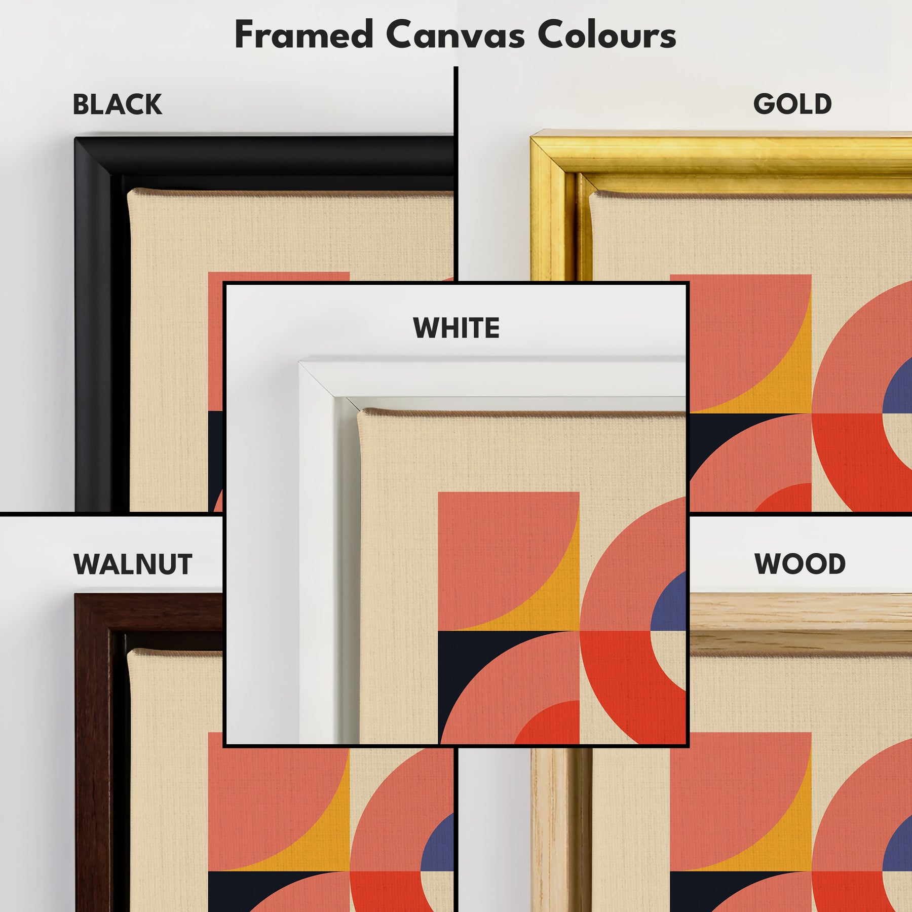 Bauhaus Mid Century Geometric Long Vertical Wall Art – Atelier Printworks