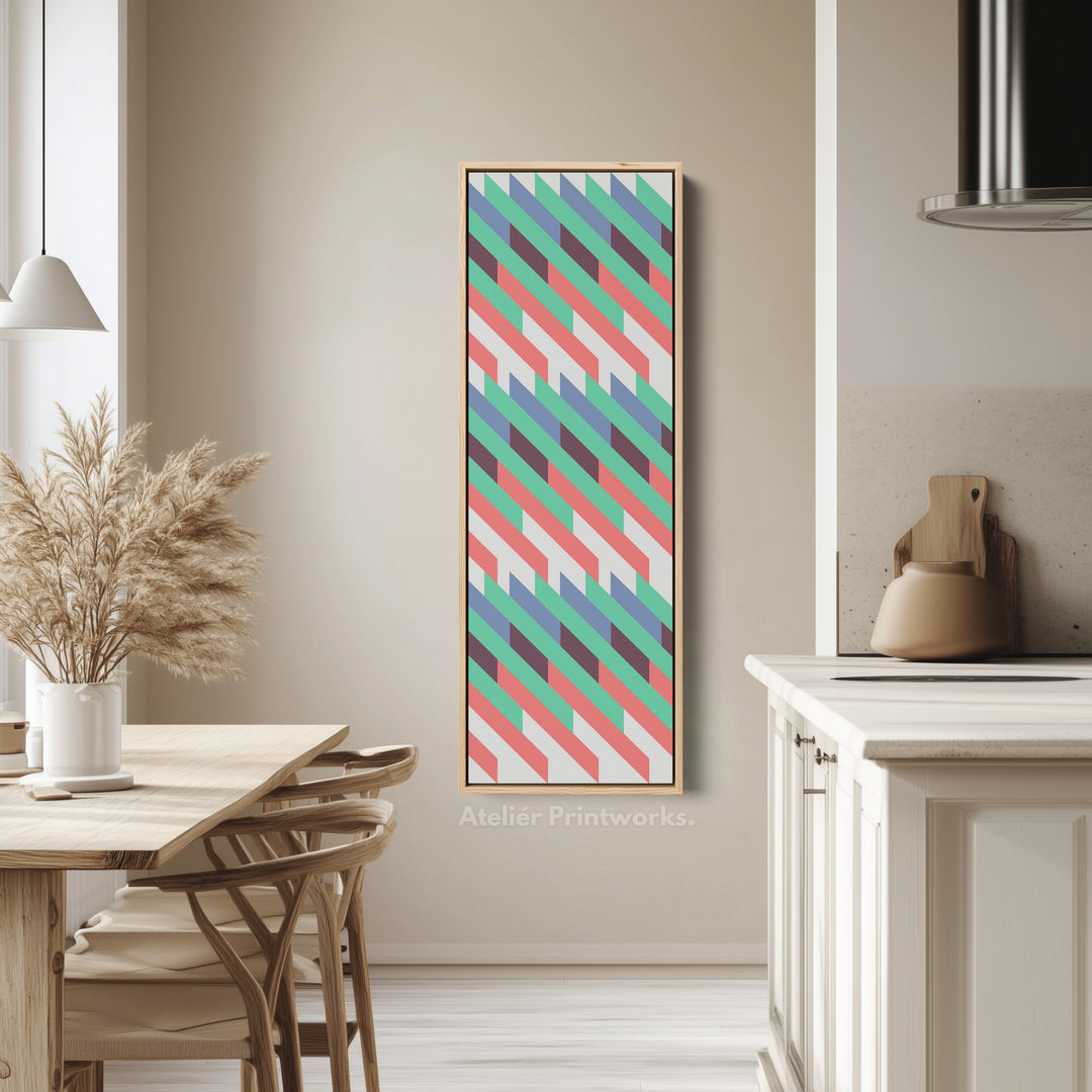 10. Vertical Kitchen Wall Art - WoodV0425
