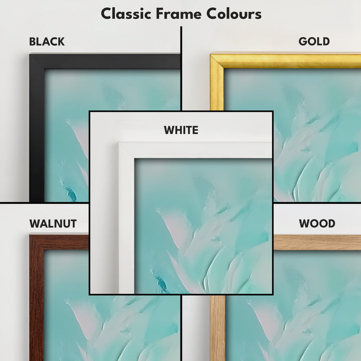 Expressionist Tall Slim Vertical Long Abstract Canvas Wall Decor - V0045