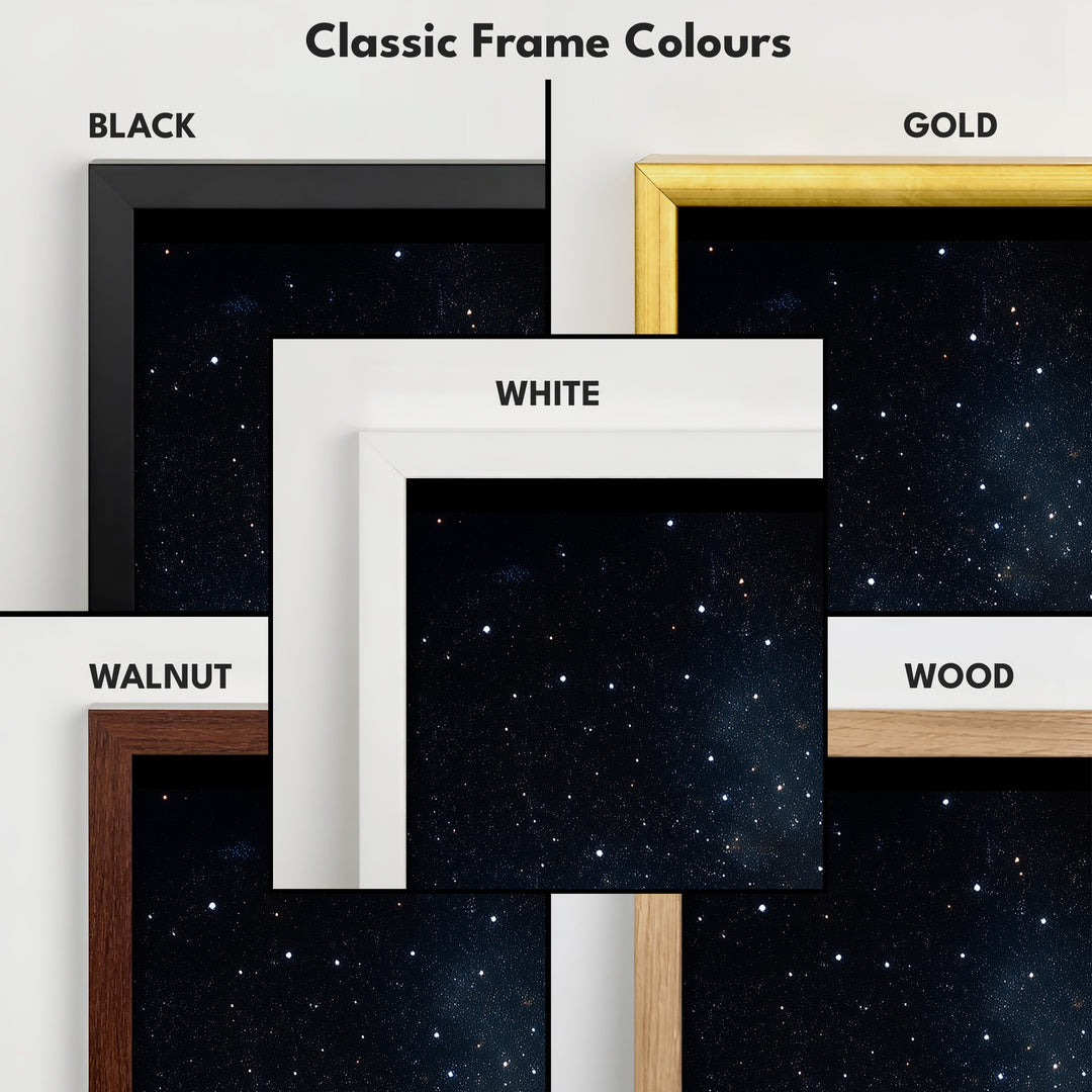 Night Sky Long Narrow Vertical Large Canvas Wall Decor - V0107
