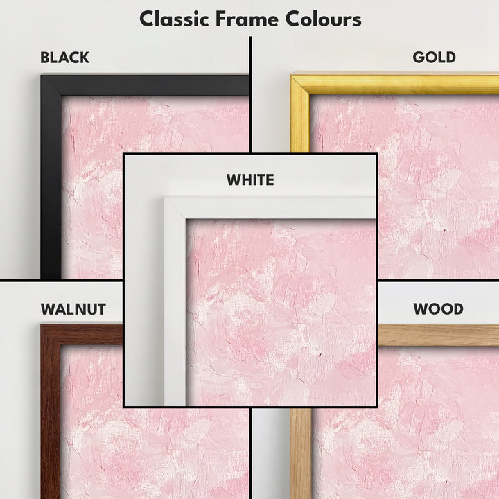 Abstract Pink Vertical Wall Art - Tall Long Narrow Vertical Wall Decor - V0126