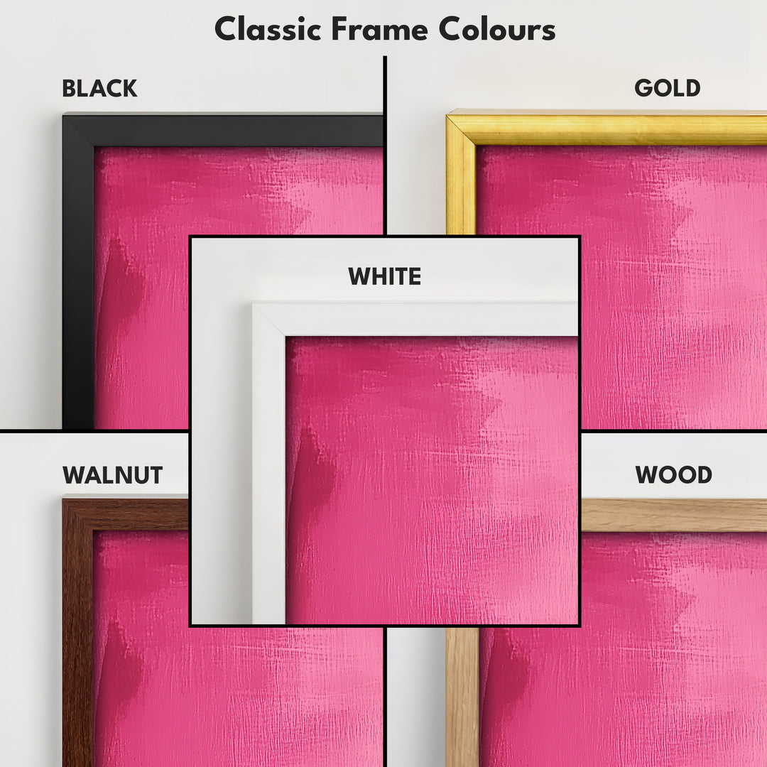 Vertical Wall Art Pink - Living Room Tall Long Narrow Vertical Wall Decor - V0127