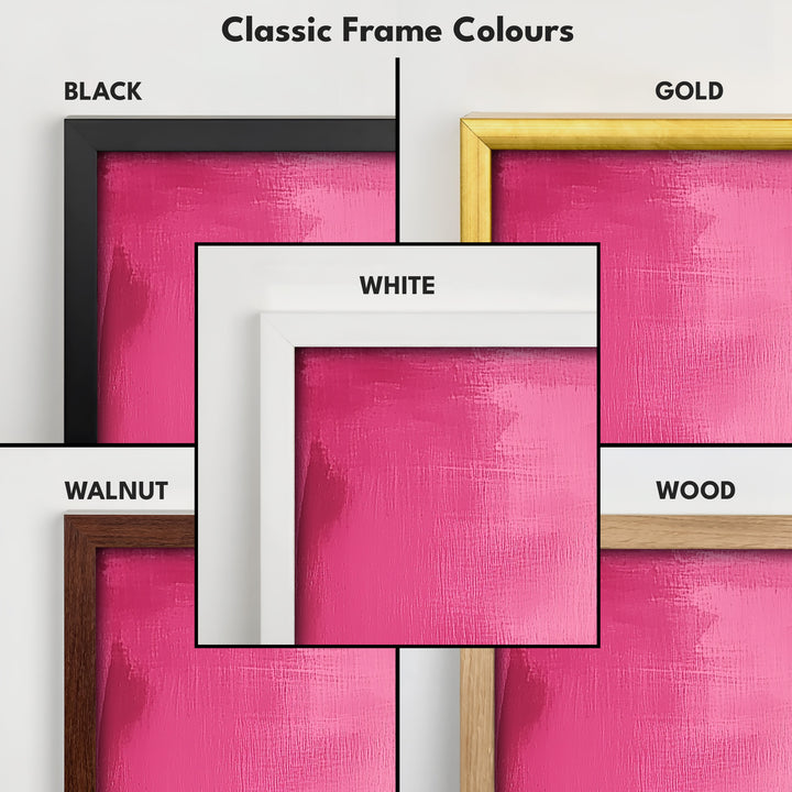 Vertical Wall Art Pink - Living Room Tall Long Narrow Vertical Wall Decor - V0127