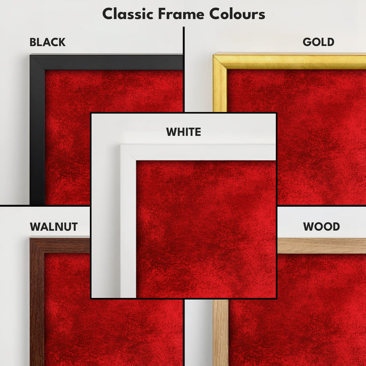 Minimalist Red Living Room Decor Vertical Wall Art - Tall Long Narrow Vertical - V0131