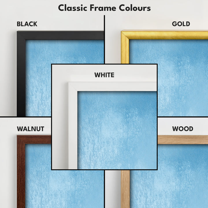Light Blue Abstract Bedroom Decor Vertical Wall Art - Tall Long Narrow Vertical - V0132