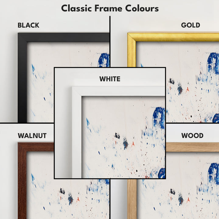 Abstract Colour Tall Vertical Large Framed Canvas - V0179