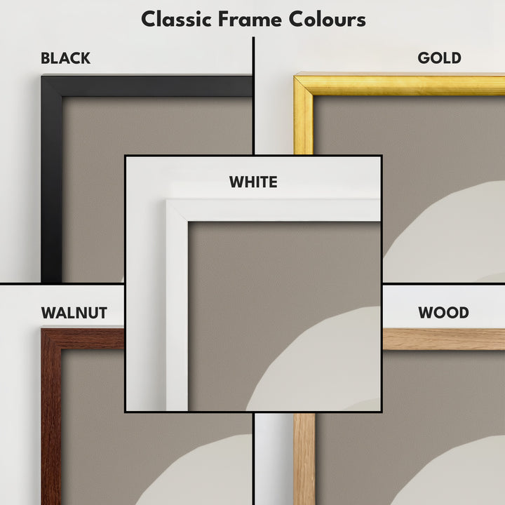 Minimalist White Arch Tall Vertical Framed Canvas Decor - V0180