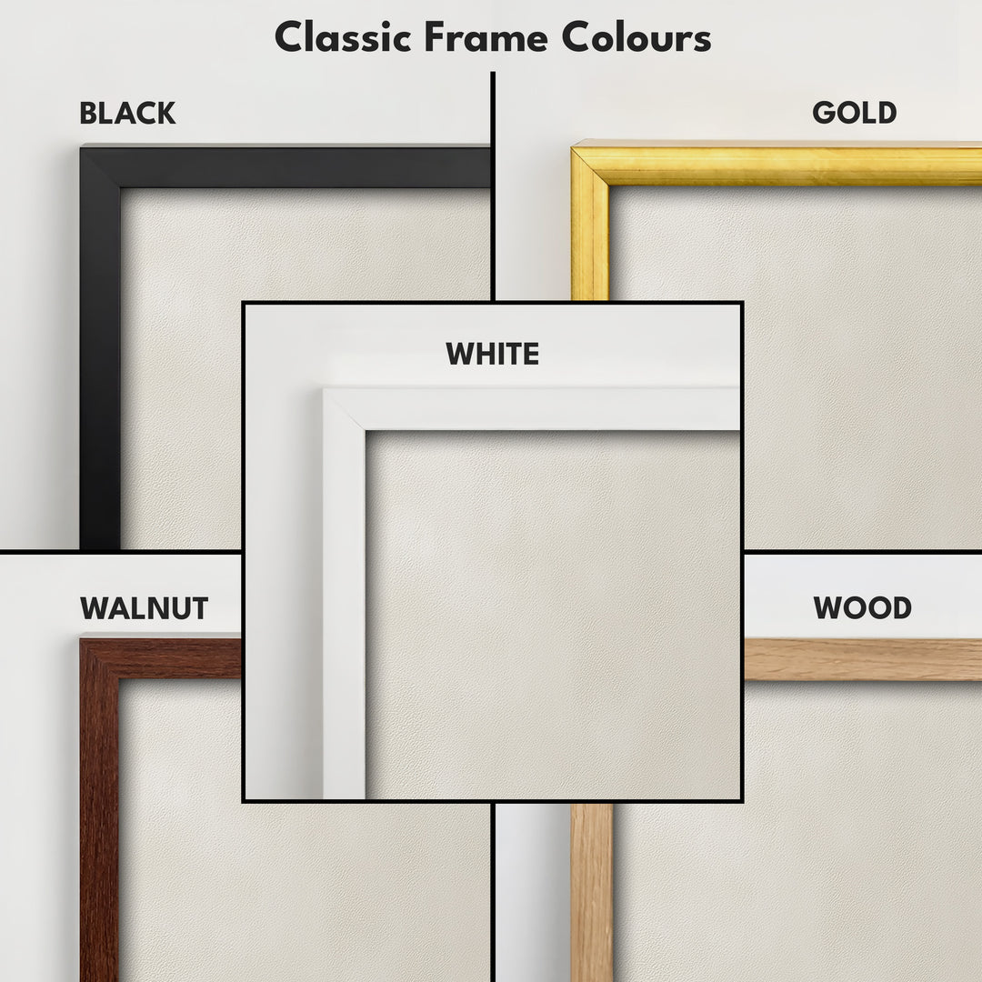 Minimalist Steps Long Tall Vertical Framed Canvas Wall Art - V0181