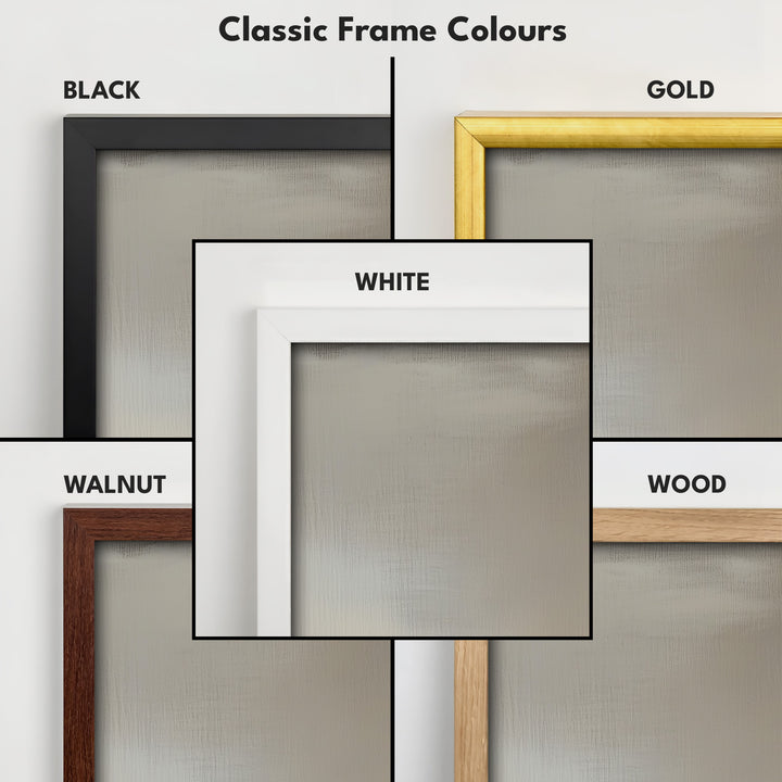 Vintage Reeds Large Framed Vertical Long Canvas Decor - V0213