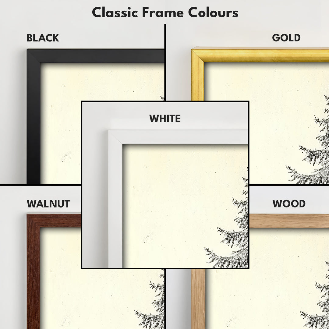 Vintage Pine Tree Vertical Wall Decor - V0241