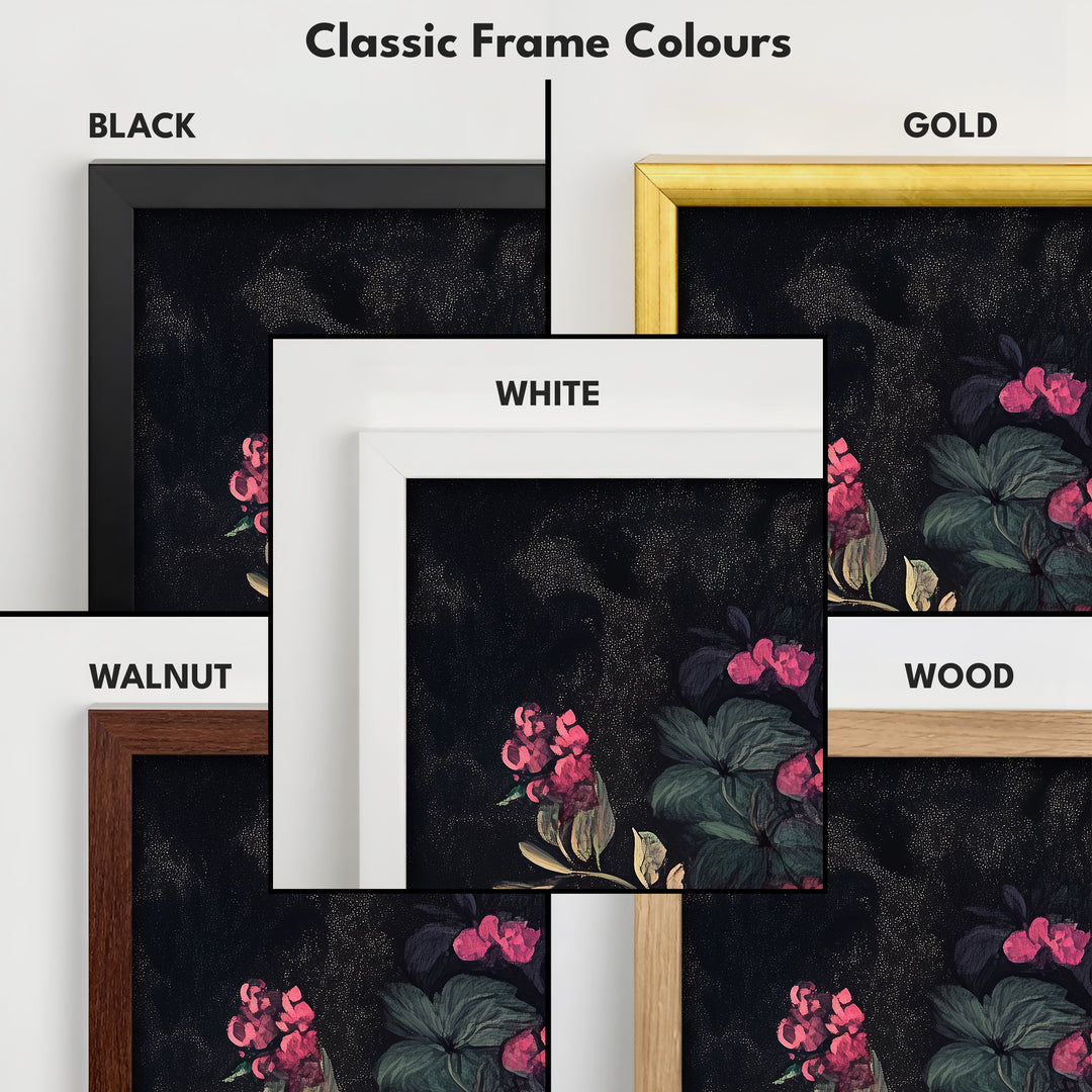 Floral Watercolor Vertical Long Wall Decor - V0254